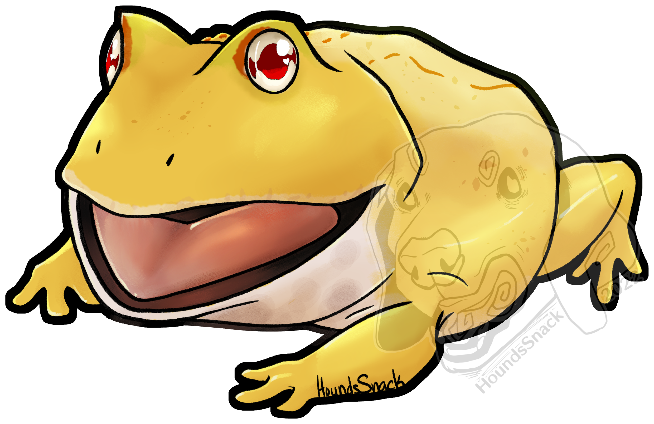 Patterness PacMan Frog artwork
